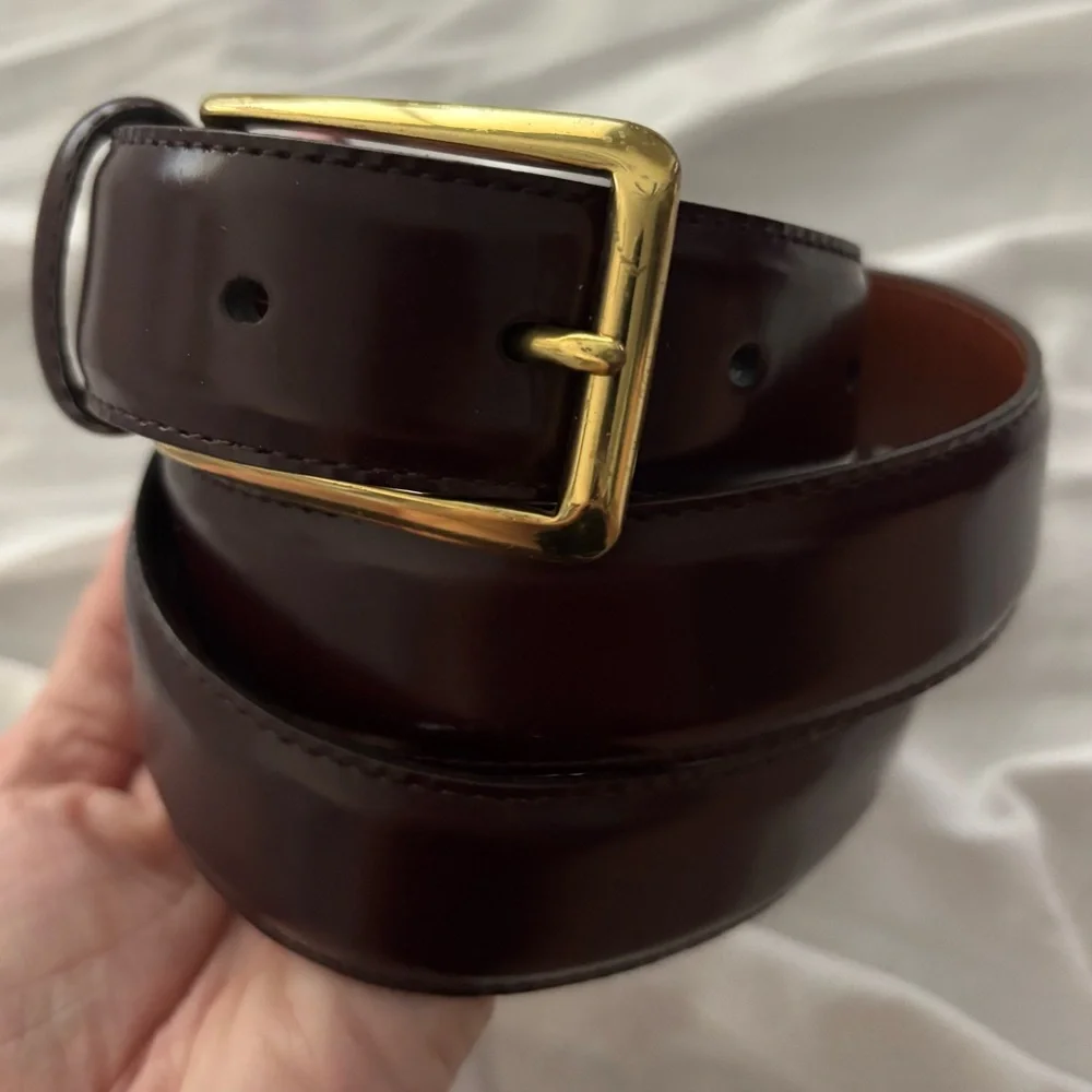 Coach polished brown
